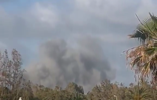 Thumbnail preview image for the video titled: The Israeli Air Force destroyed an entire low-rise building in Tyre under the pretext that it housed a Hezbollah headquarters