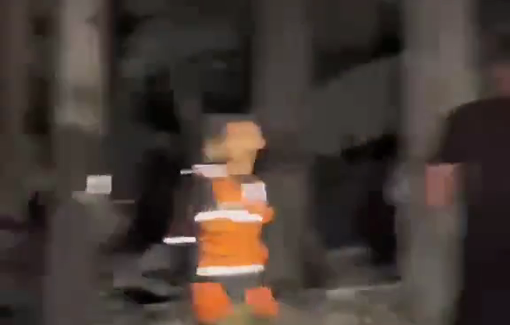 Thumbnail preview image for the video titled: Extensive destruction of a residential building in North Gaza after Israeli bombing