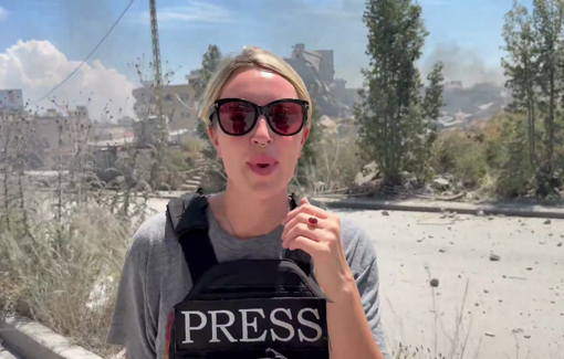 Thumbnail preview image for the video titled: Israeli airstrike just cut the road in Nabatieh, Lebanon