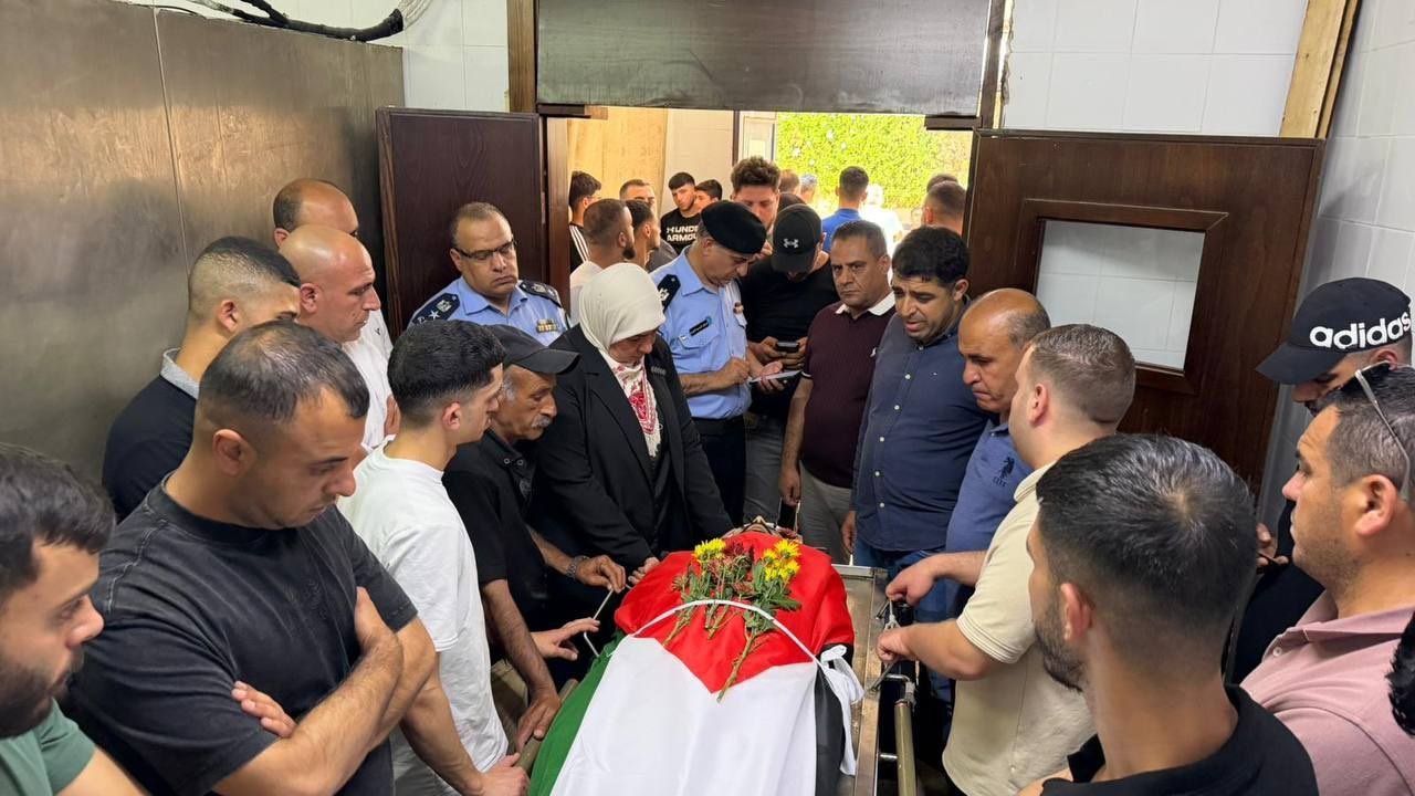 Thumbnail preview image for the video titled: Sad farewell to Emad Haroun killed by Israeli forces while trying to cross the separation wall in Al-Ram