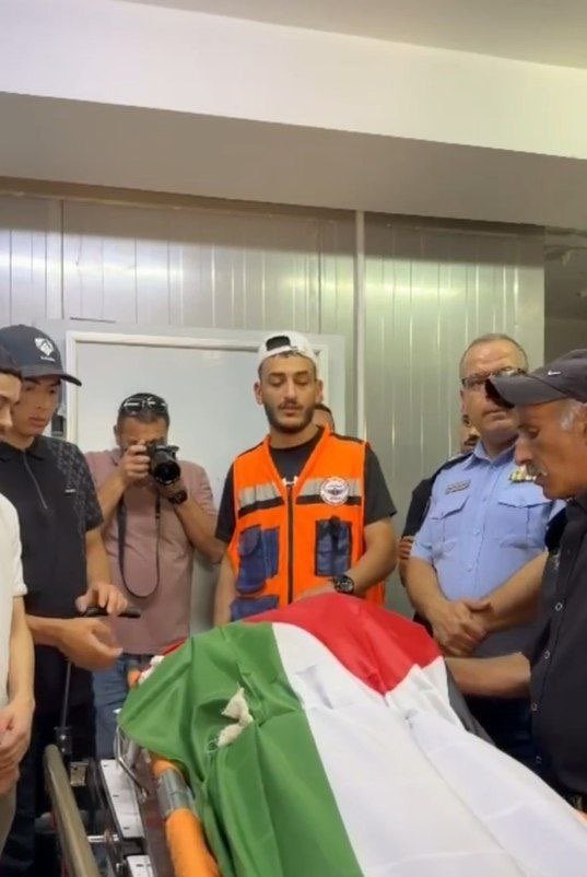 Thumbnail preview image for the video titled: Sad farewell Emad Haroun killed by Israeli forces while trying to cross the separation wall in Al-Ram