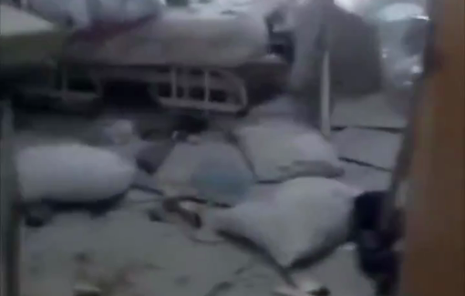 Thumbnail preview image for the video titled: An Israeli airstrike near Jabal Amel Hospital in Tyre has destroyed wards and medical equipment
