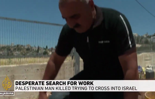 Thumbnail preview image for the video titled: Father of Imad Haroun Ishtayeh mourns his son, killed while trying to cross wall in search of work in Israel