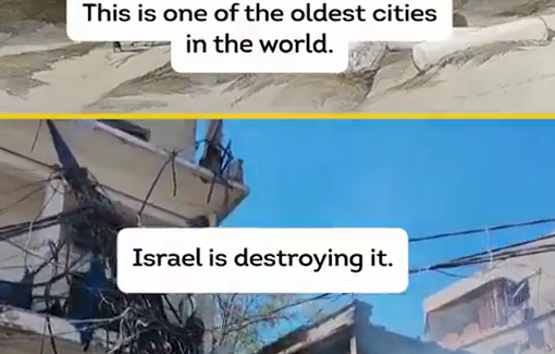 Thumbnail preview image for the video titled: Tyre, one of the oldest cities in the World, targeted by Israeli airstrikes despite ceasefire