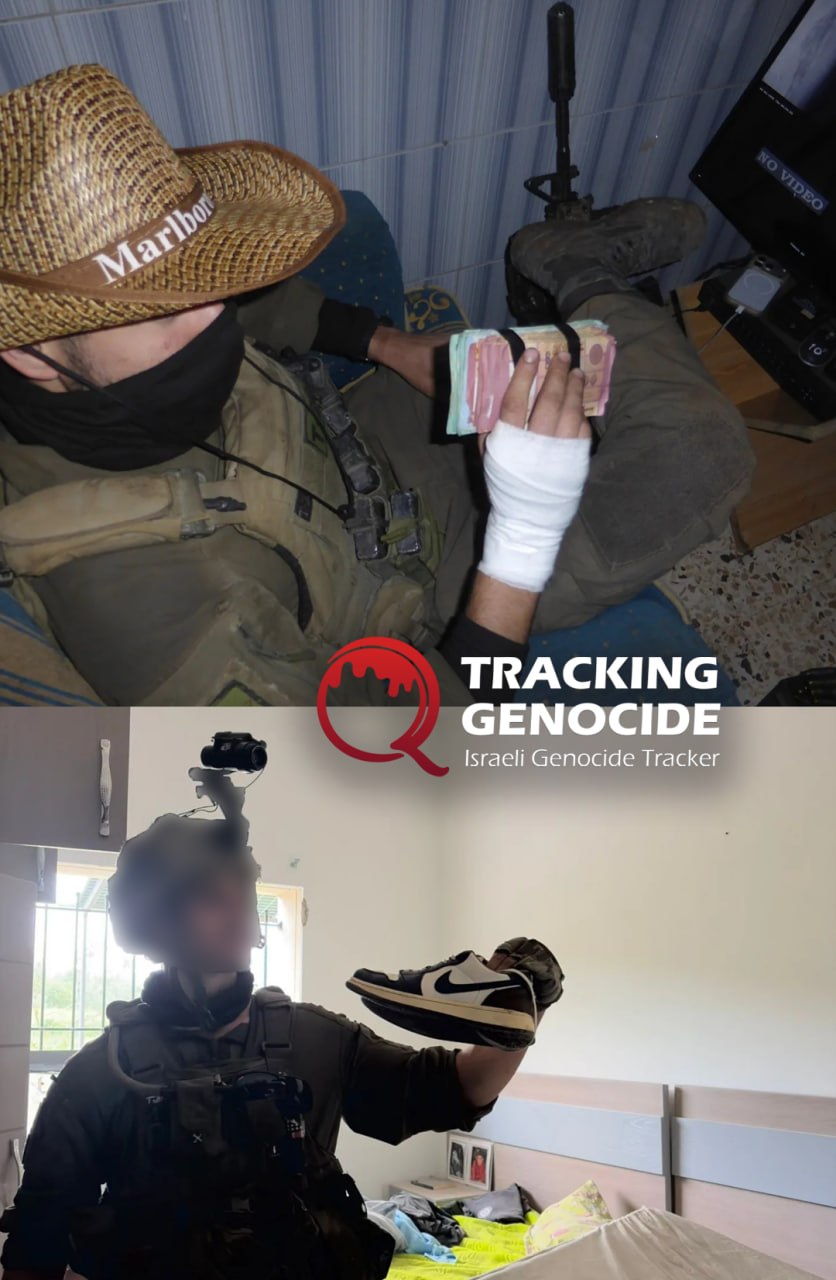Thumbnail preview image for the video titled: Israeli soldiers loot money and clothing items from Lebanese homes