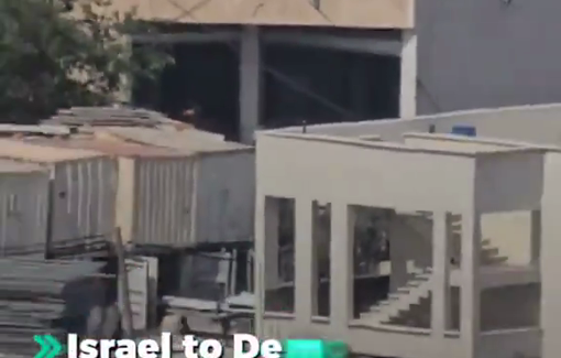 Thumbnail preview image for the video titled: The Israeli soldiers forced the owners of several buildings to empty them in preparation for demolition in the town of Barta'a