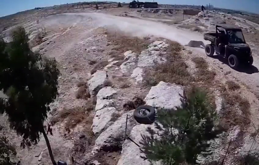 Thumbnail preview image for the video titled: Israeli settlers killed a Palestinian family’s dog in Hebron by tying it to a moving ATV and dragging it until it died