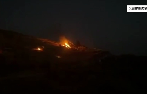 Thumbnail preview image for the video titled: Israeli settler gangs burned fields and opened fire on civilians in Taybeh