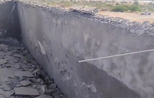 Thumbnail preview image for the video titled: Attack by the U.S. military on drinking water reservoirs in the Bamani district of Sirik County, Hormozgan Province