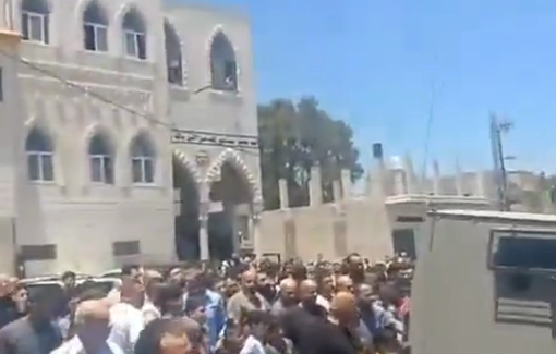Thumbnail preview image for the video titled: Israeli forces invaded the village of Deir Abu Mash’al to prevent protests in response to the new settler outpost