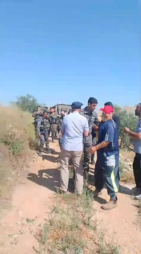 Thumbnail preview image for the video titled: Confrontations erupt between Palestinians and Israeli settlers and forces after settlers establish an outpost on Palestinian land