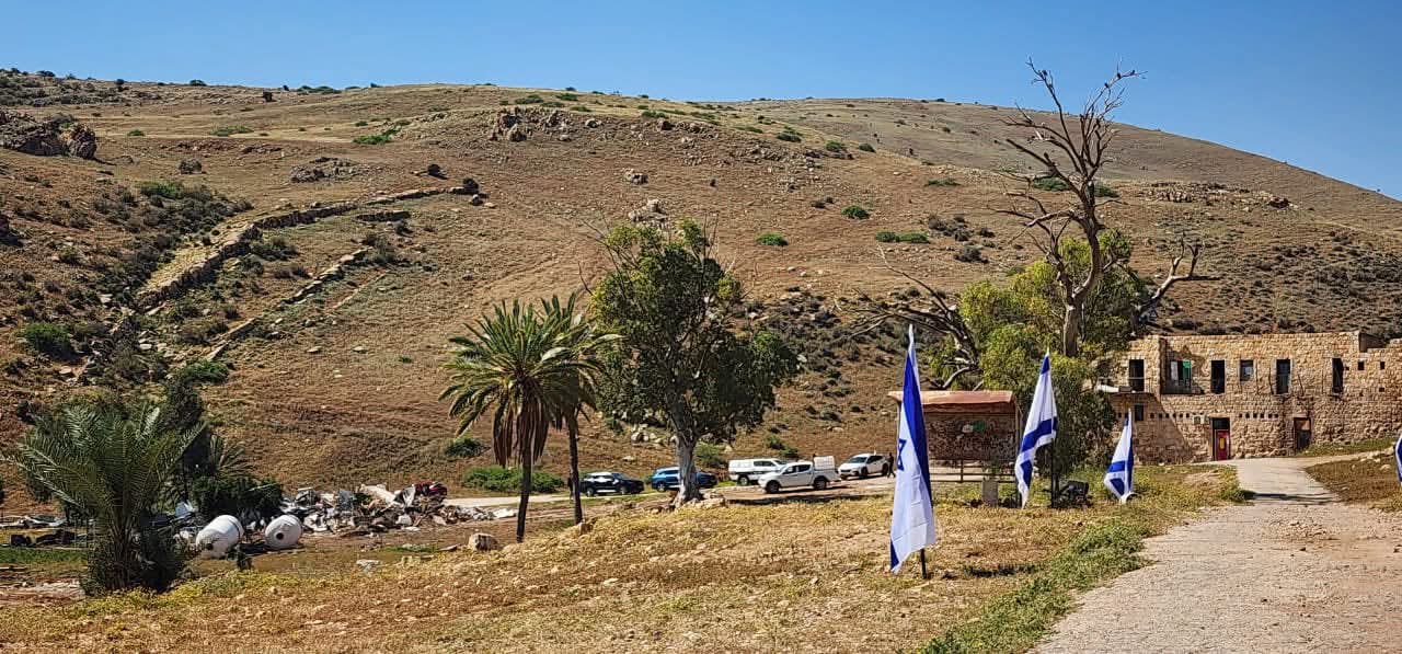 Thumbnail preview image for the video titled: Al-Maleh Basic School in the northern Jordan Valley leveled to the ground by Israeli settlers