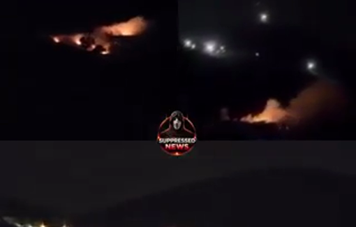 Thumbnail preview image for the video titled: Israeli settlers set fire to Palestinian lands in the Al Naqar area near Al Mughayyir