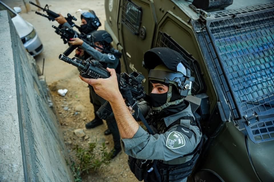 Thumbnail preview image for the video titled: Israel posted footage of its Kafr Aqab raid on Facebook, boasting that hundreds of troops were clearing Palestinian homes