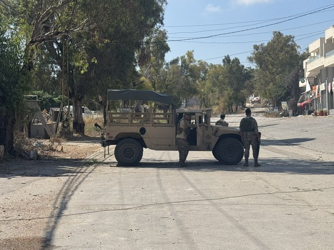 Thumbnail preview image for the video titled: Israeli and Lebanese forces is preventing residents from returning to the southern Lebanese village of Kfar Tebnit