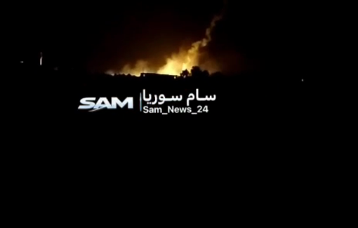 Thumbnail preview image for the video titled: The Israeli army shelling of the village of Abdeen in western rural Daraa, Southern Syria