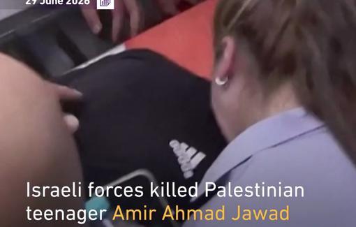 Thumbnail preview image for the video titled: "This was a clear-cut execution in broad daylight. ”Israeli forces executed Amir Ahmad Jawad Jaber, a 15-year-old in Al-Bireh
