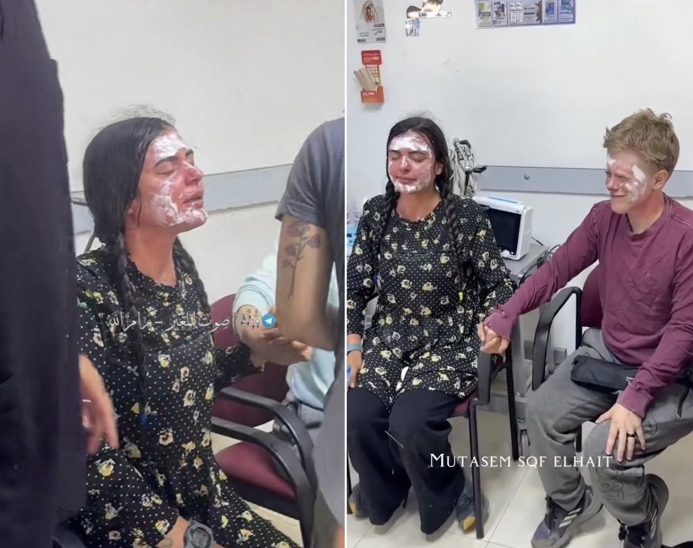 Thumbnail preview image for the video titled: Israeli settlers attacked Palestinian residents and international solidarity activists near the villages of Abu Falah and Turmus Ayya