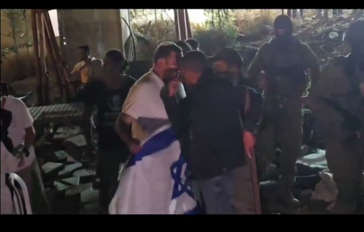 Thumbnail preview image for the video titled: In Umm al-Khair, settlers pushed the fence into a family’s backyard, blocking access to their sheep pen and bathroom