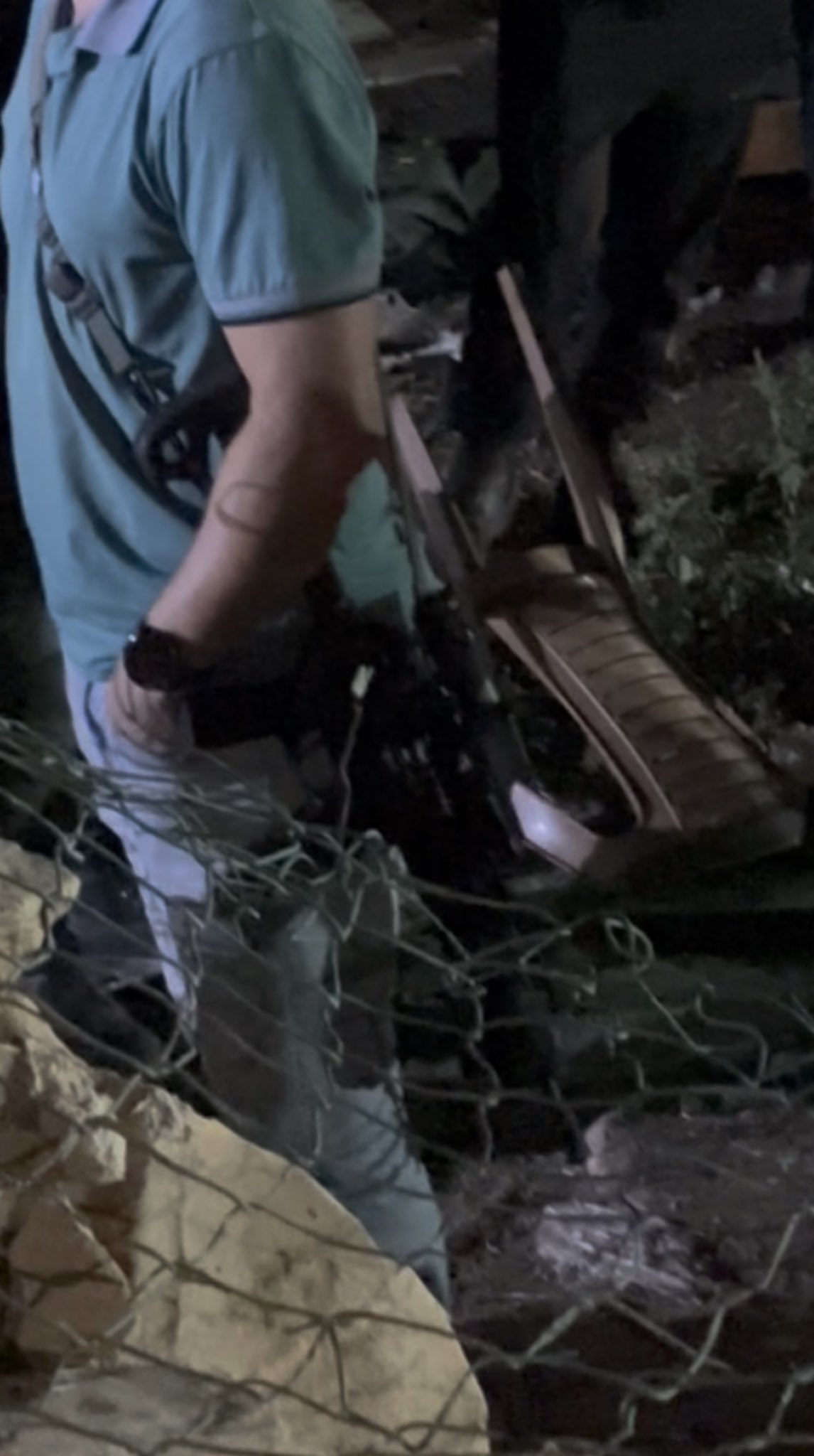 Thumbnail preview image for the video titled: 30 settlers, some with machine guns, invaded the village of Umm al-Khair at 1am, injuring six