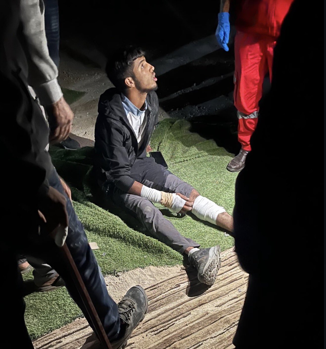 Thumbnail preview image for the video titled: Massive attack by 30 settlers on Umm Al Khair, injuring 10 residents and activists