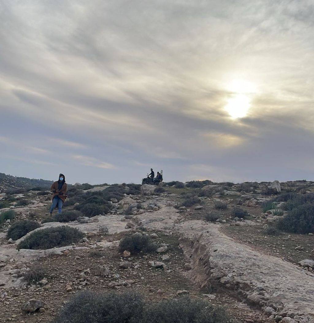 Thumbnail preview image for the video titled: In Khirbet Zanuta, settlers entered the village, cut open and scattered the grain sacks stored in the residents' warehouse
