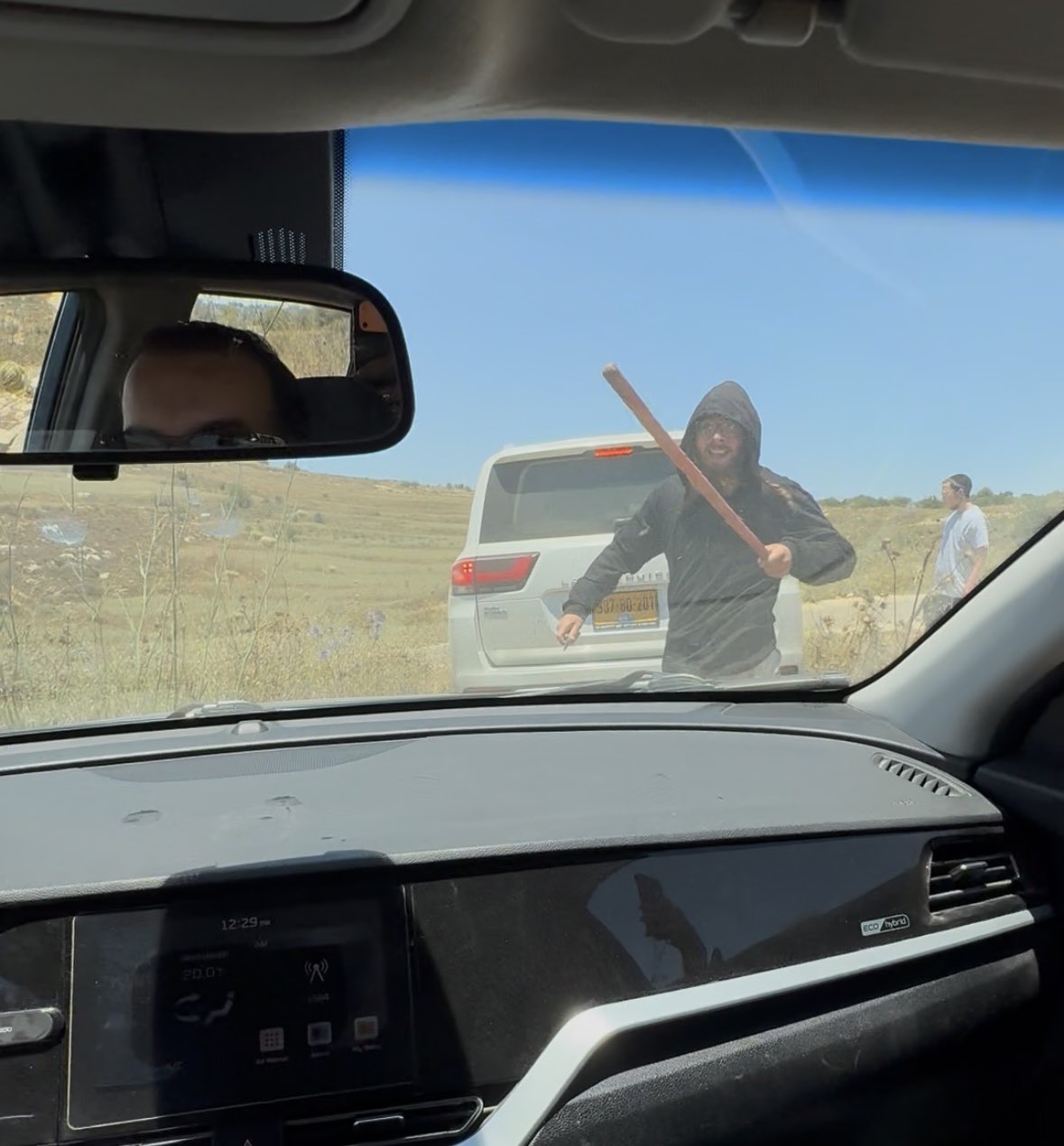 Thumbnail preview image for the video titled: Settlers ambushed journalists and Sayfollah Musallet’s father at the site of his killing