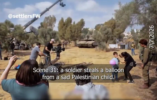 Thumbnail preview image for the video titled: Israeli politician's campaign mocks Israel's crimes as paid propaganda