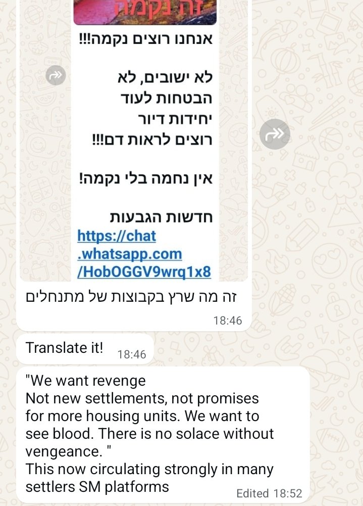 Thumbnail preview image for the video titled: Settler backed by Israeli soldiers are calling for "blood" after the massacre of Tell