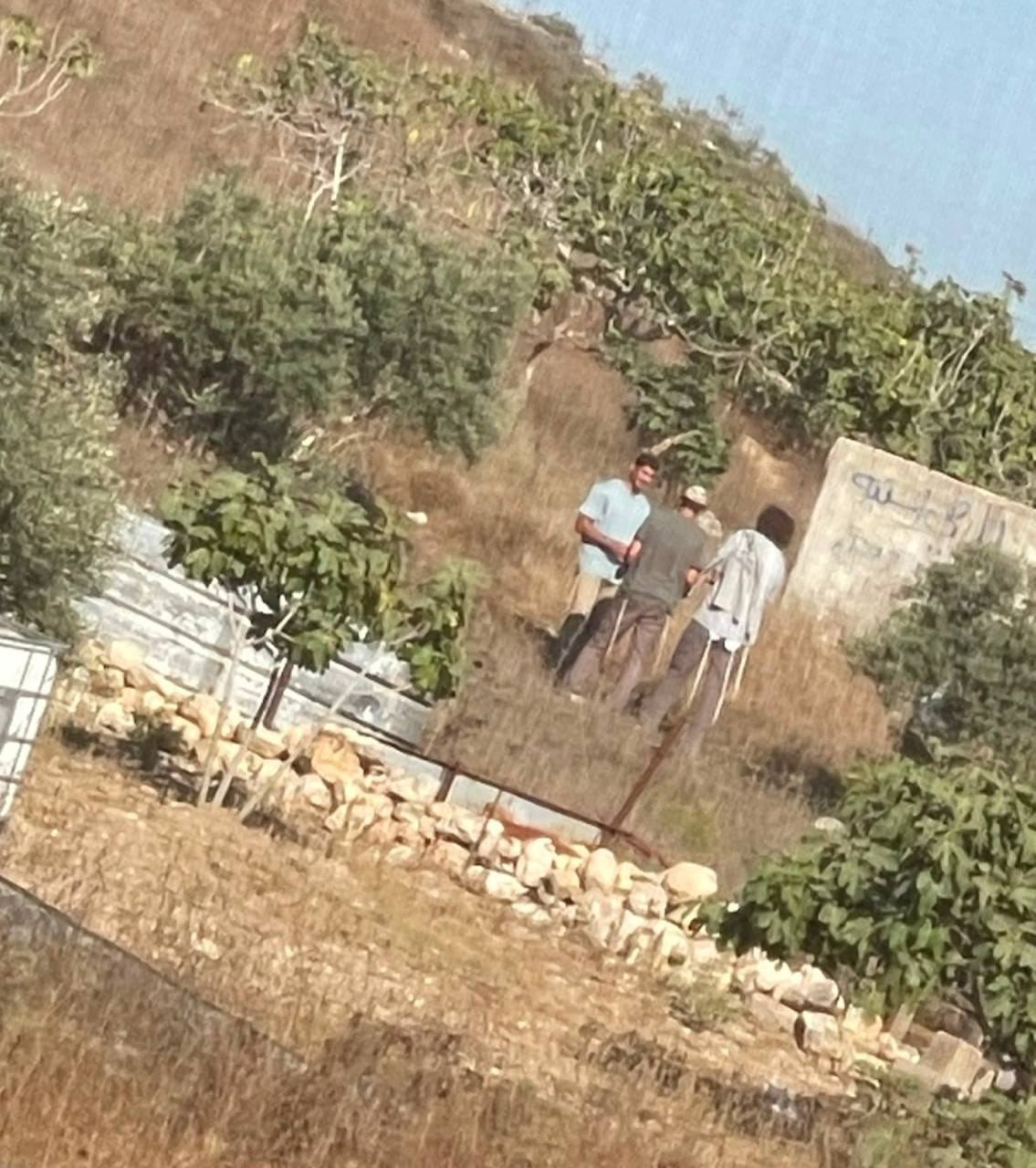 Thumbnail preview image for the video titled: Israeli settlers invaded Palestinian lands near the village of Tell