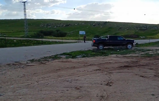 Thumbnail preview image for the video titled: A group of settlers fenced off Zanuta, in order to claim the land and prevent the residents from returning.