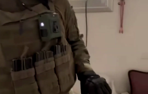 Thumbnail preview image for the video titled: Israeli soldiers are still posting footage of themselves playing with the lingerie of displaced/murdered Palestinian women