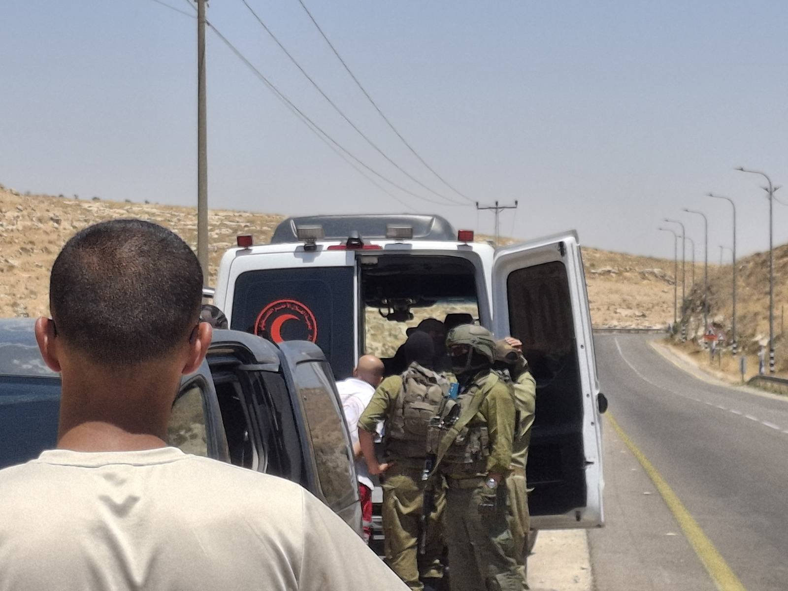 Thumbnail preview image for the video titled: A delivery guy from al Fawar refugee camp was attacked by settlers while driving near the village of Sh'ib al Butum