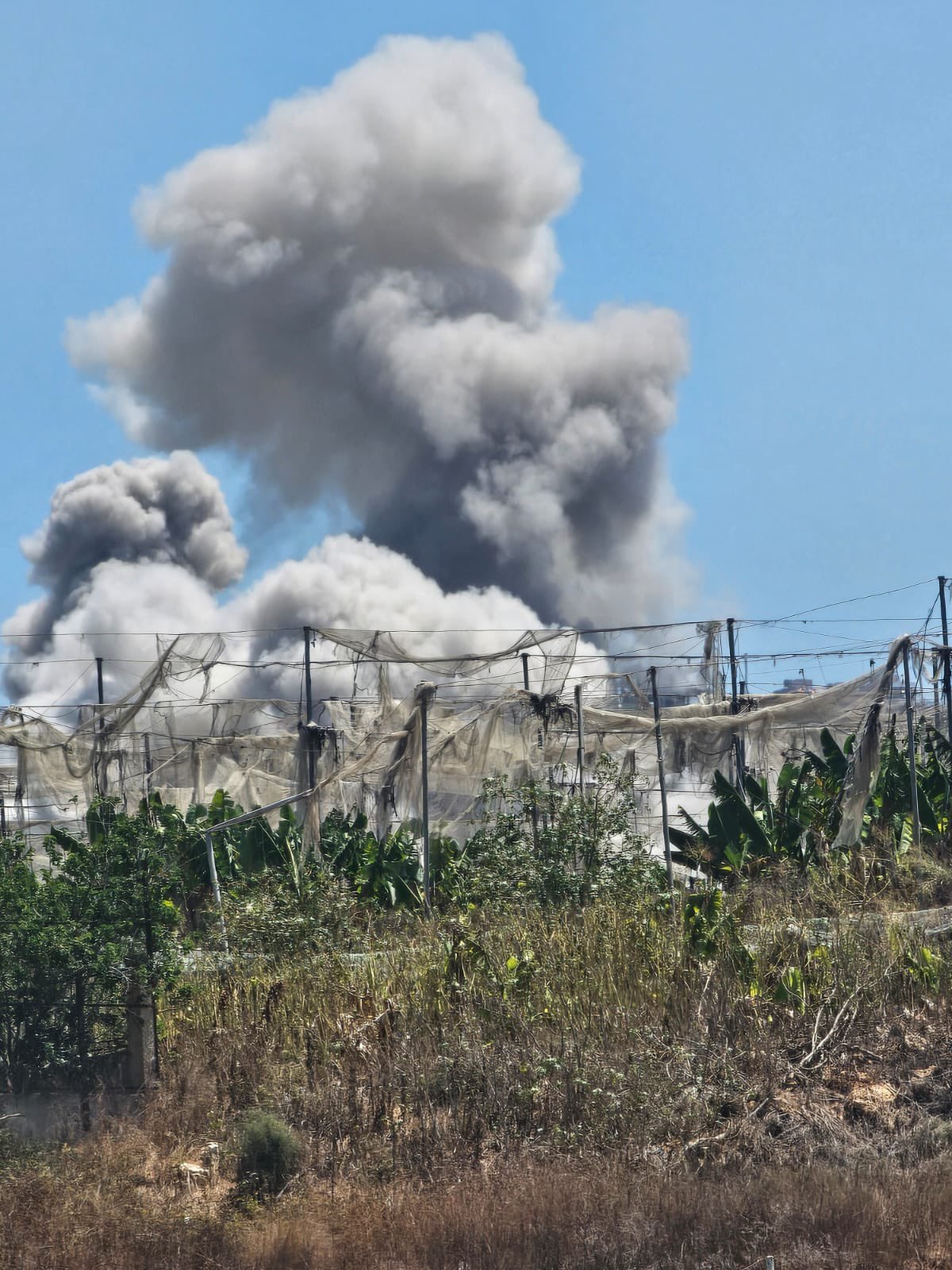 Thumbnail preview image for the video titled: Israeli airstrikes targeted Al-Mansouri in South Lebanon
