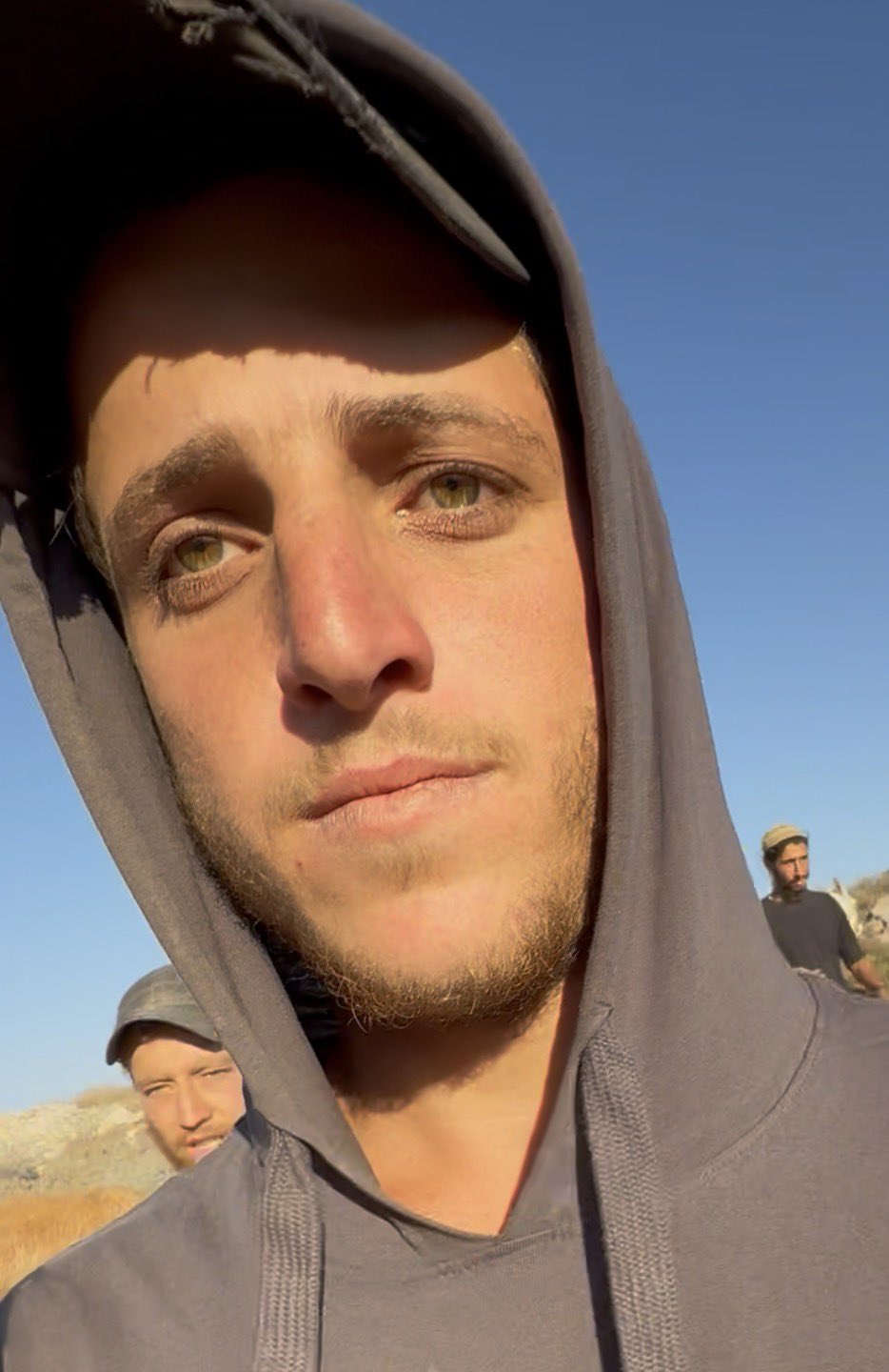 Thumbnail preview image for the video titled: These are the settlers who laid siege to the Palestinian house in Qusra, even blocking ambulance