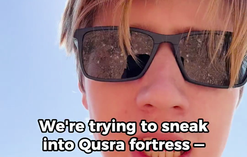 Thumbnail preview image for the video titled: A group of activists have repeatedly tried to break through an Israeli outpost to reach a trapped Palestinian family in Qusra