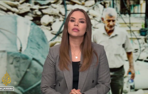 Thumbnail preview image for the video titled: Nida Ibrahim reporting from Qusra where army failed to evict settlers besieging a Palestinian house