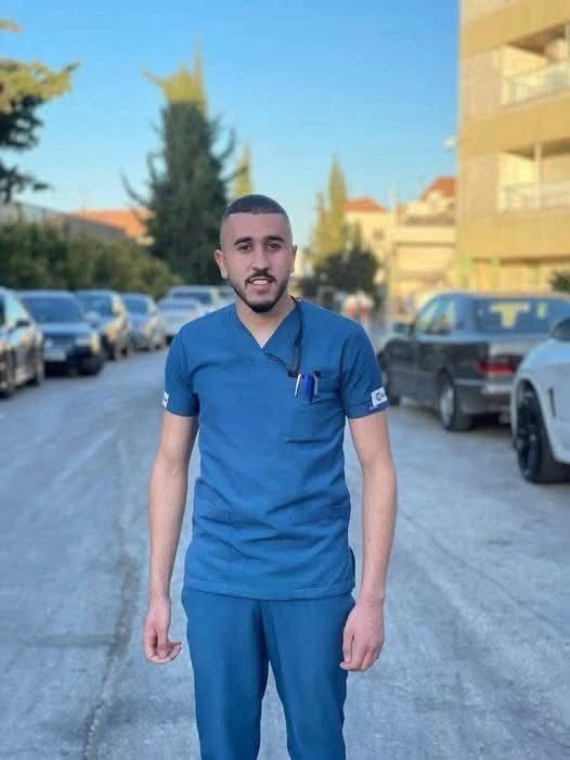 Thumbnail preview image for the video titled: Mohammad Nabil Al-Mutawwar, a nurse, was paralyzed after Israeli settlers shot him in Sa’ir