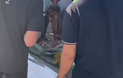 Thumbnail preview image for the video titled: Recovery of bodies of Palestinians killed by Israel at busy Gaza Port cafe
