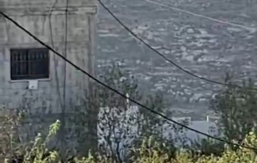 Thumbnail preview image for the video titled: In Qusra, Israeli soldiers vandalized one of the three houses they claim to be protecting