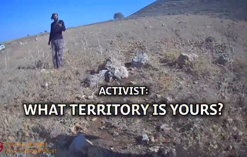 Thumbnail preview image for the video titled: In A-Tawil, Noam Jackson divides the land that is not even his, between himself and Rappaport, another settler