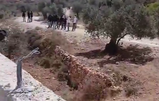 Thumbnail preview image for the video titled: New massive pogrom in Qusra backed by soldiers despite the "Closed Military Zone"