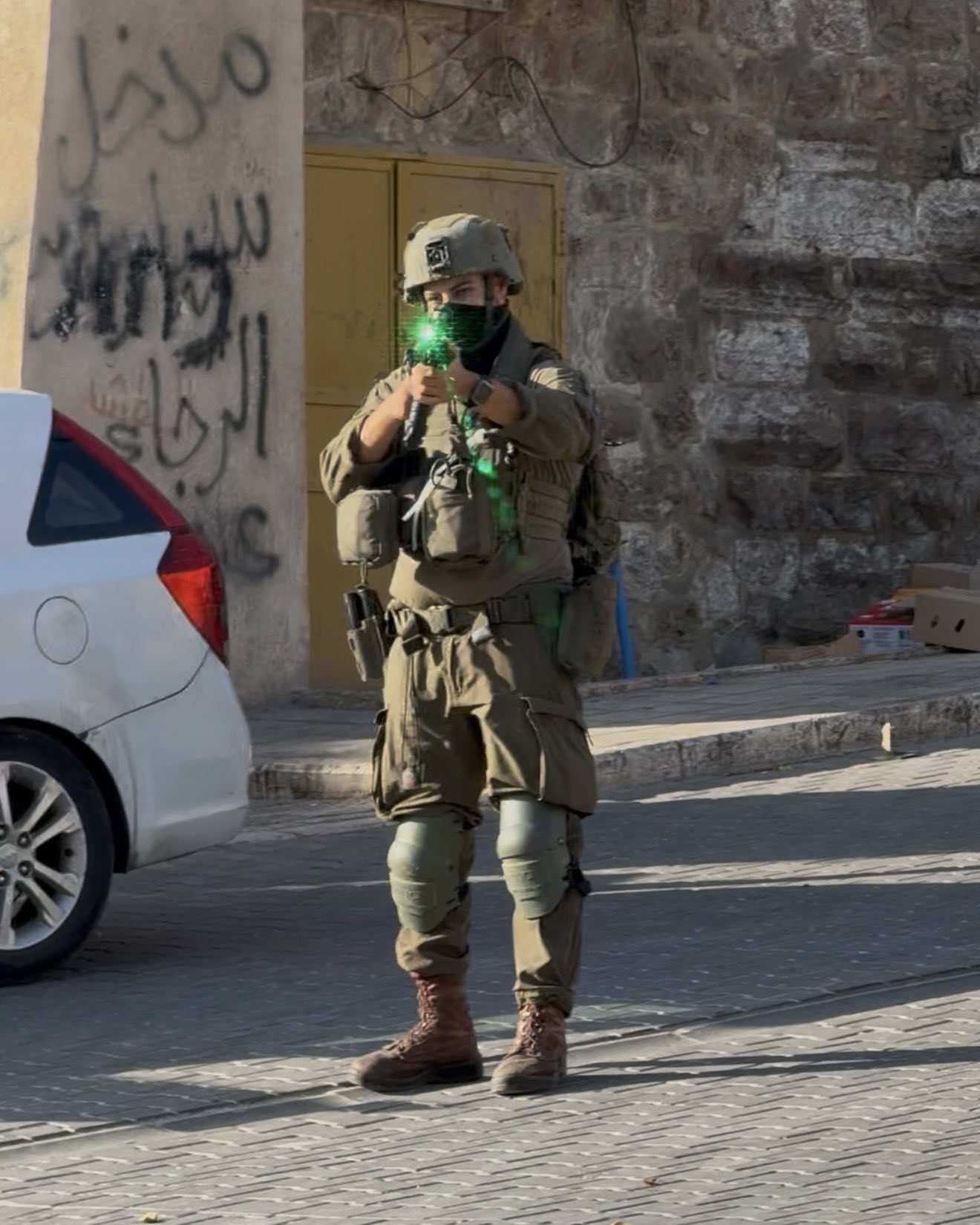 Thumbnail preview image for the video titled: What Palestinians in Hebron’s Old City endure every Shabbat during settler marches