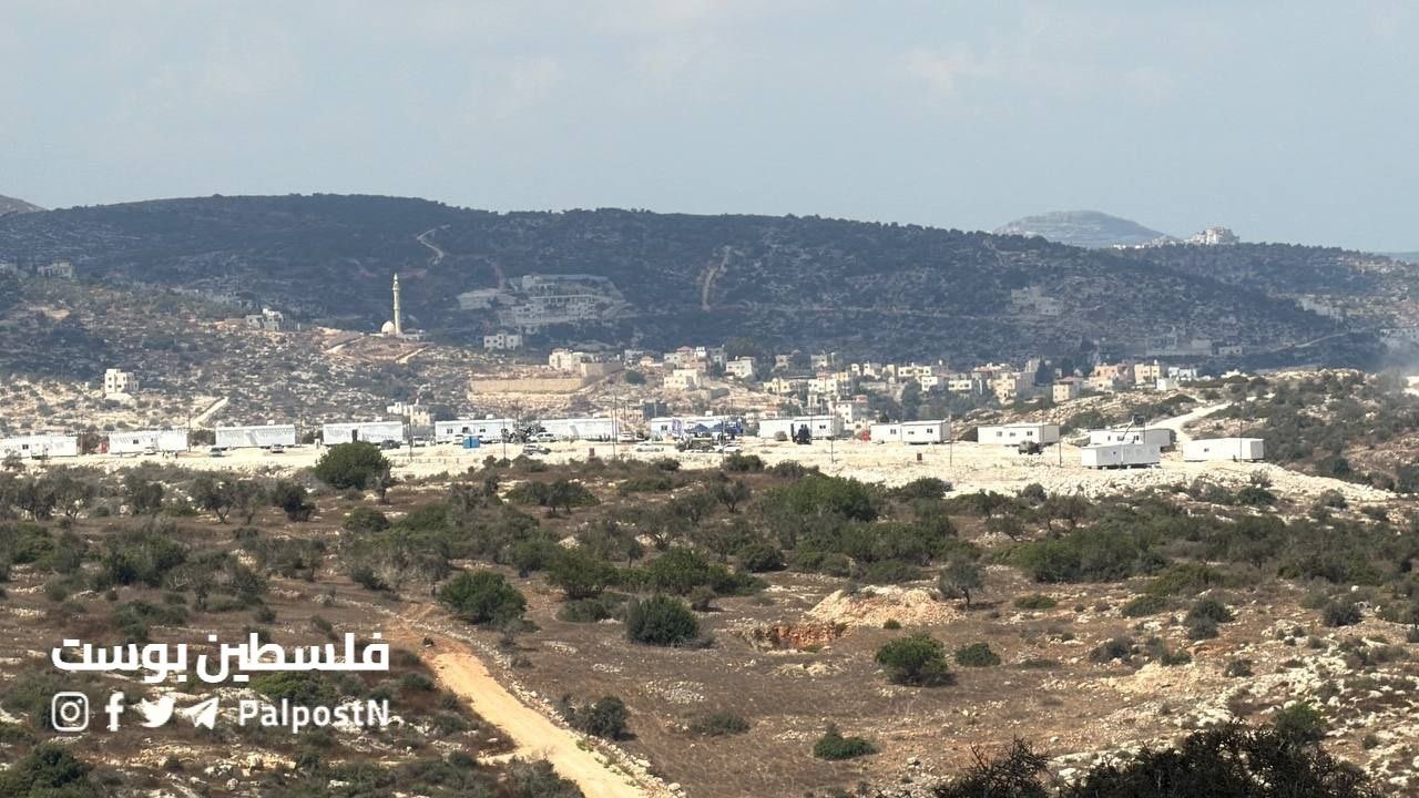 Thumbnail preview image for the video titled: Israeli occupation authorities inaugurate the “Noa” settlement near Qabatiya (Jenin)