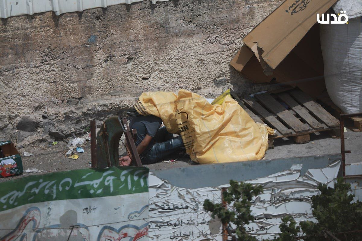 Thumbnail preview image for the video titled: Israeli soldiers abused a Palestinian young man on Shuhada Street in the Old City of Hebron
