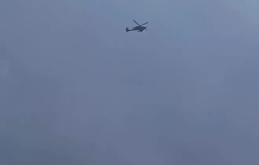 Thumbnail preview image for the video titled: Israeli apache helicopter opened fire towards the outskirts of Zaoutar Ech-Charqiyeh, South Lebanon