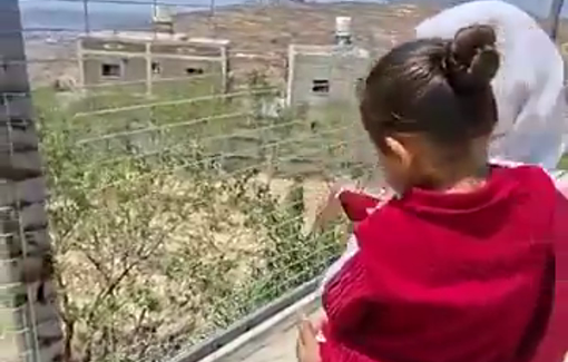 Thumbnail preview image for the video titled: Instead of removing the settlers besieging the home, the Israeli army forced the Palestinians out of the village