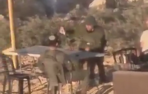 Thumbnail preview image for the video titled: Impunity in Qusra: The IDF only dismissed the commander of the praying soldiers