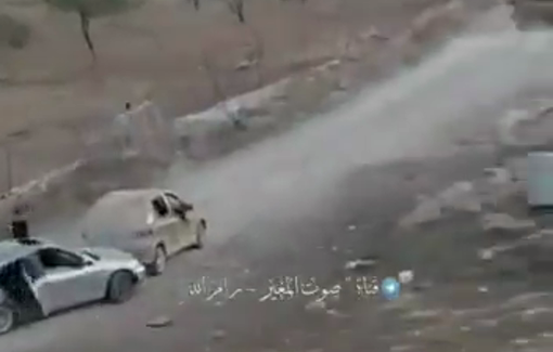 Thumbnail preview image for the video titled: Coordinated attack by settlers and soldiers to loot sheep and harm residents of al-Mughayyir