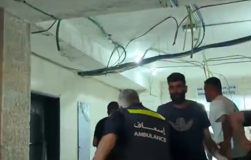 Thumbnail preview image for the video titled: A critically injured arrived at Palestine Medical Complex in Ramallah after being shot by Israeli forces in Al-Mughayyir